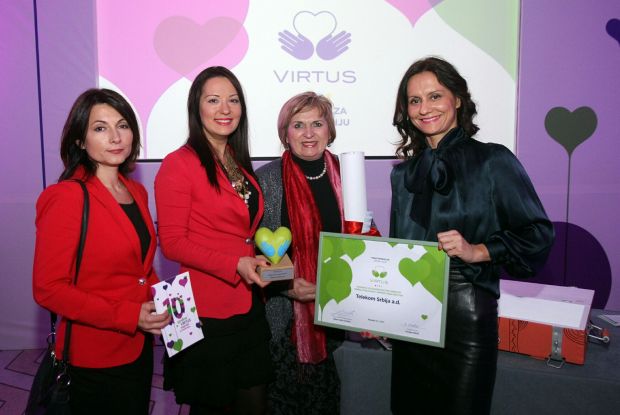 Телеком Србија добитник Виртус награде за партнерство са Националном дечјом линијом